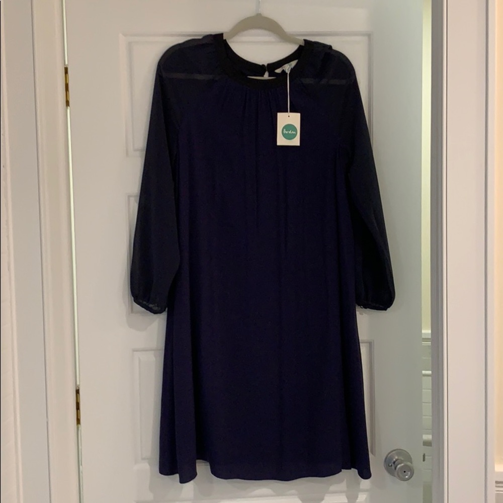 Boden navy blue dress